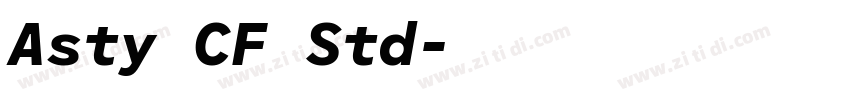 Asty CF Std字体转换 Asty CF Std字体转换